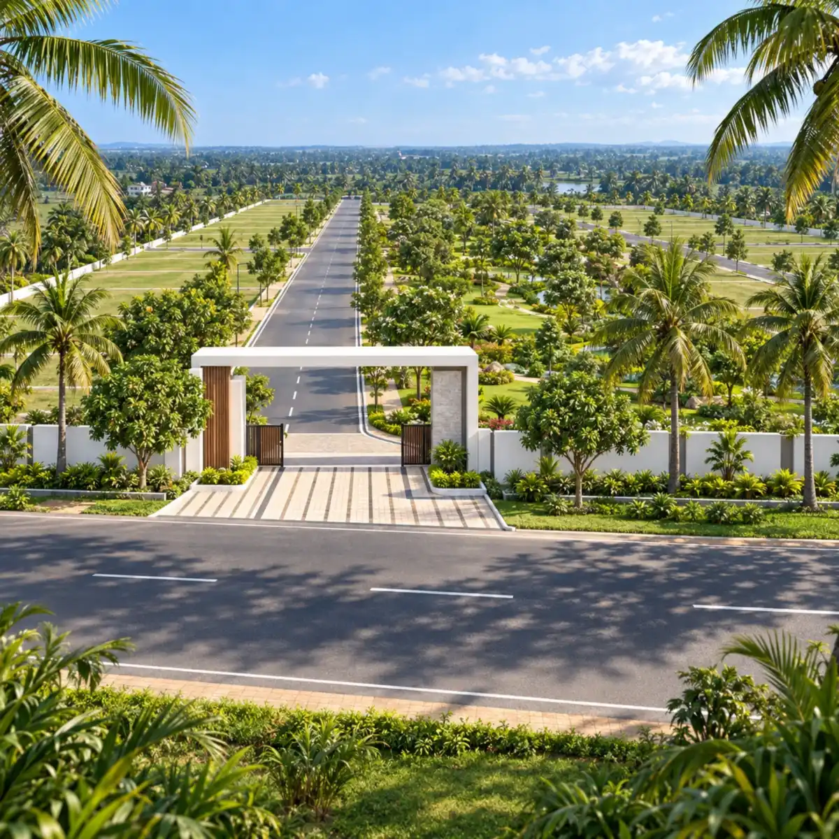 Assetz City of Palms entrance on Chapparakallu Road